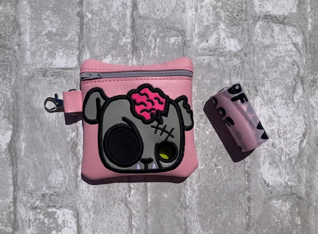 Pink "Zombie Puppy" Poo Bag